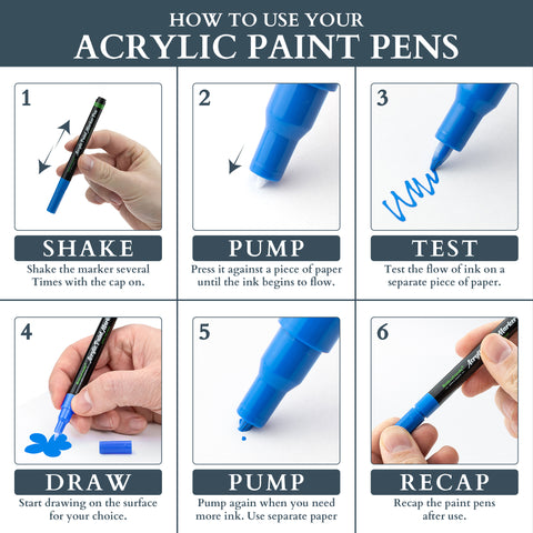 Acrylic Paint Pens - 12 Pack